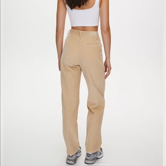 Aritzia Lennox Brown Corduroy Pant Size 8 - Picture 9 of 10